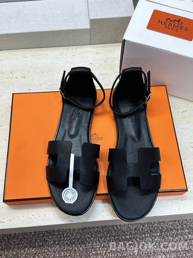 에르메스 에르메스 산토리니 H 로고 샌들 상세 이미지
