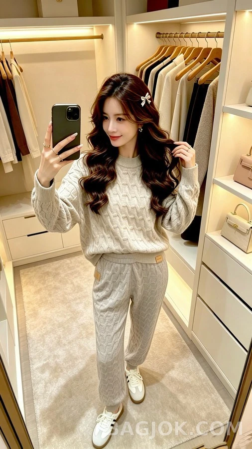 루이비통 루이비통 패턴 니트 팬츠 상세 이미지