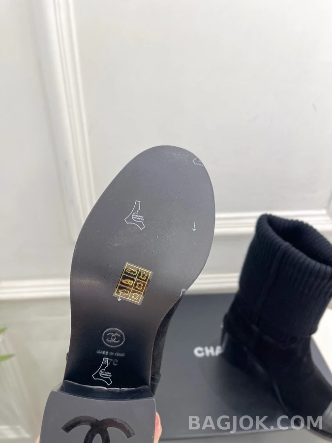 샤넬 샤넬 더블 C 삭스 부츠 상세 이미지