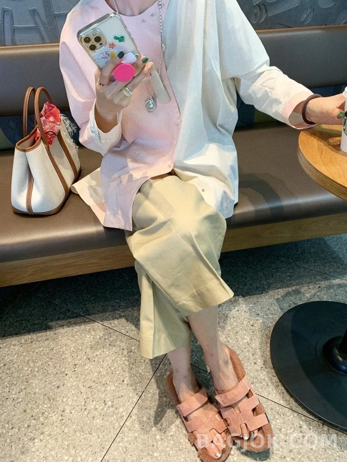 에르메스 에르메스 울 H 스트랩 샌들 상세 이미지