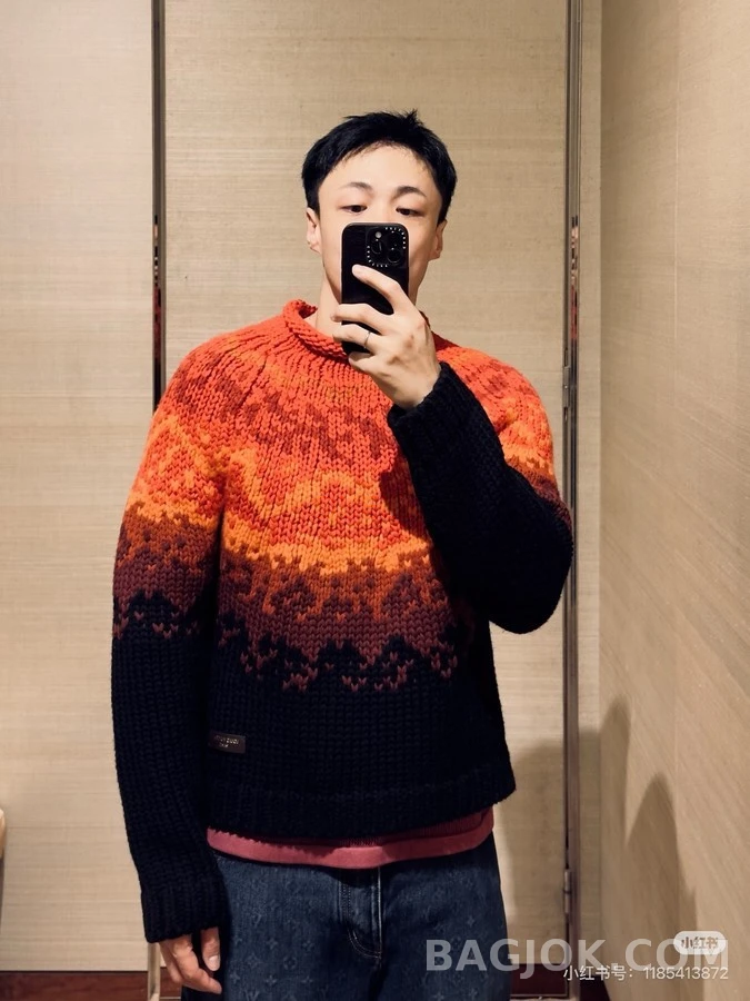 루이비통 루이비통 화산 페어 아일 롤넥 니트 상세 이미지
