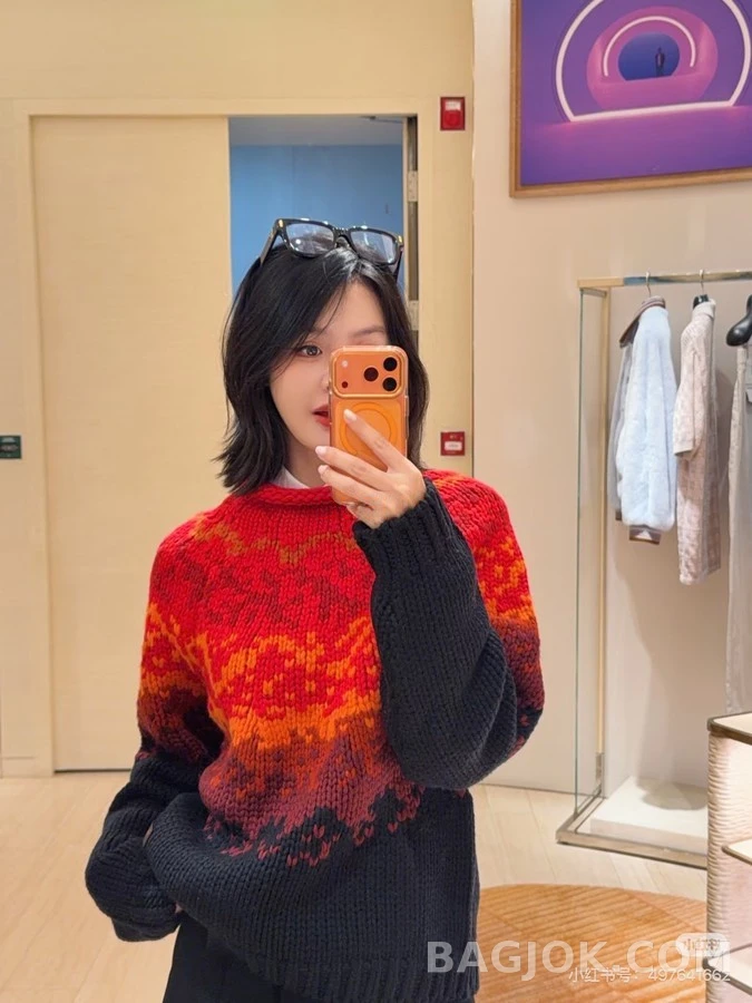 루이비통 루이비통 화산 페어 아일 롤넥 니트 상세 이미지