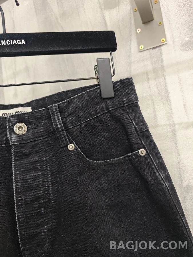 미우미우 미우미우 워싱 데님 팬츠 상세 이미지