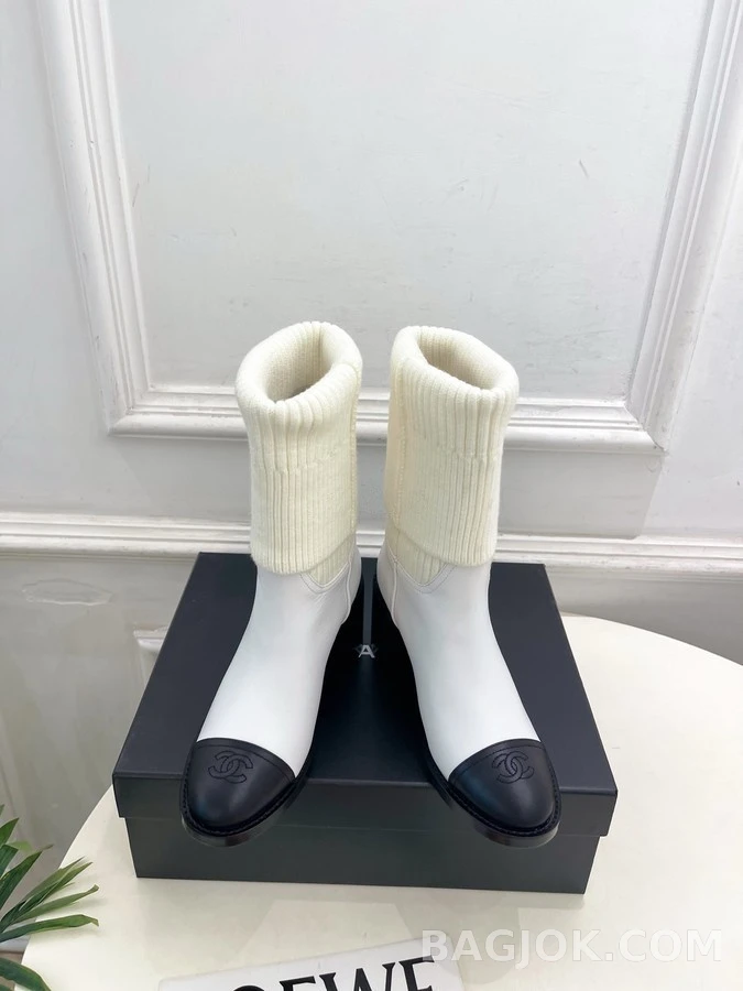 샤넬 샤넬 더블 C 캡토 삭스 부츠 상세 이미지
