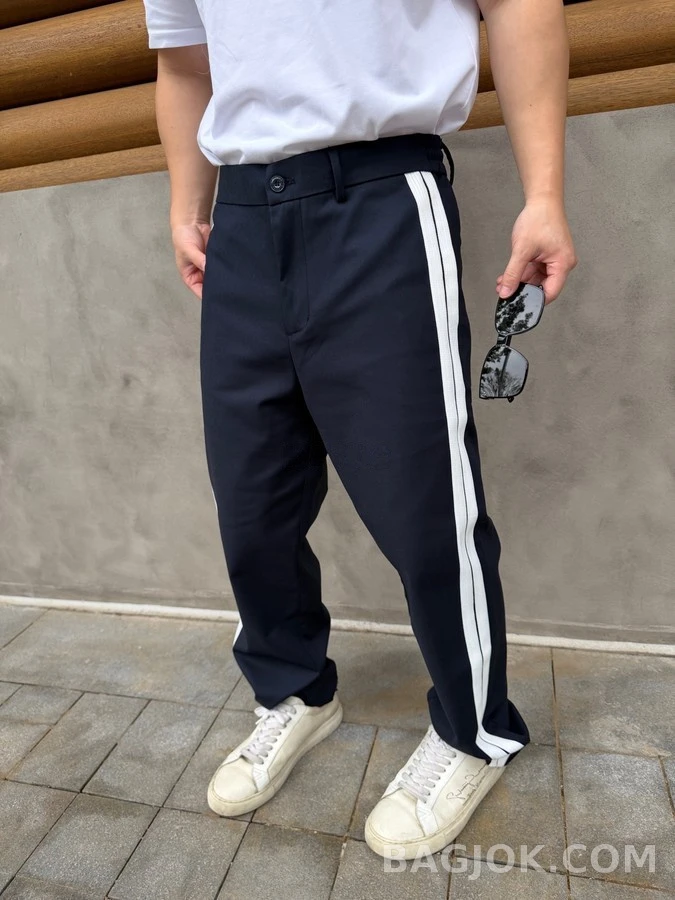 몽클레어 몽클레어 로고 스트라이프 드로스트링 팬츠 상세 이미지