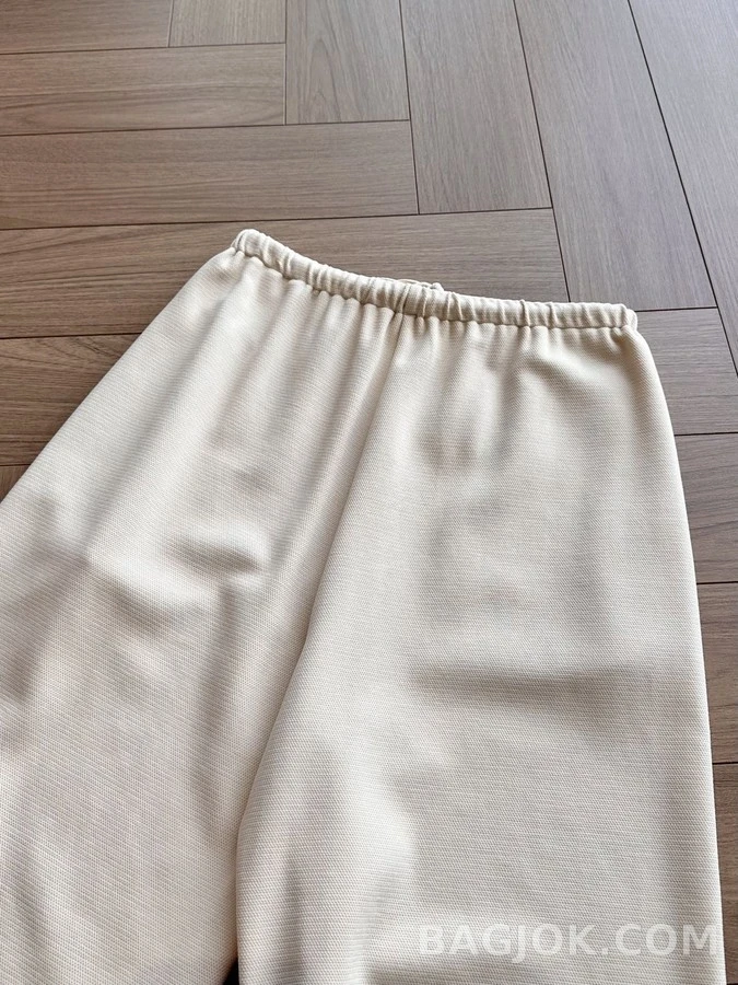 더로우 더로우 드로스트링 가죽 와이드 팬츠 상세 이미지