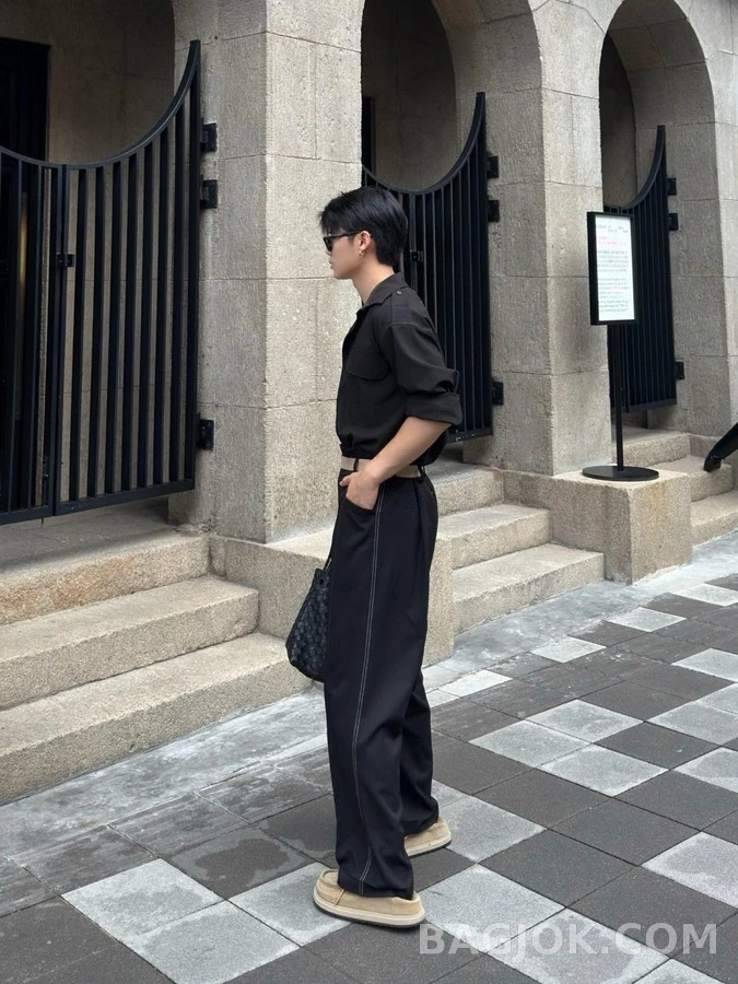 메종 마르지엘라 메종마르지엘라 벨트 울 플리츠 팬츠 상세 이미지