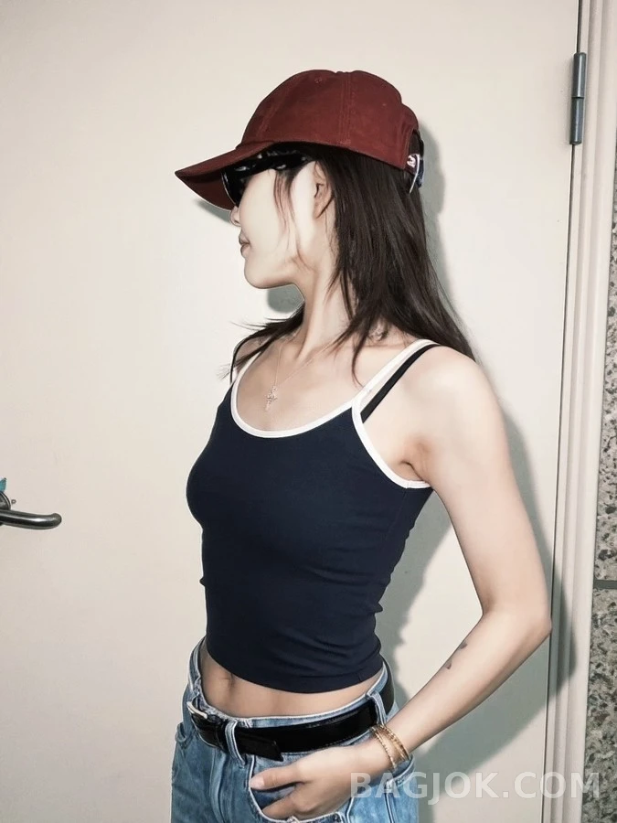 샤넬 샤넬 로고 자수 볼캡 상세 이미지