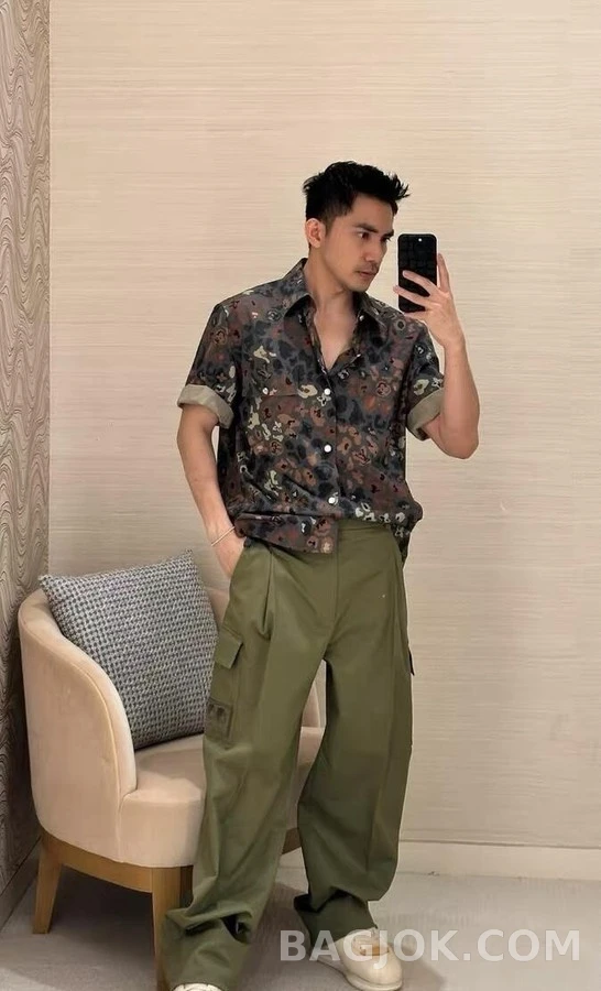 루이비통 루이비통 가죽 포켓 카고 팬츠 상세 이미지