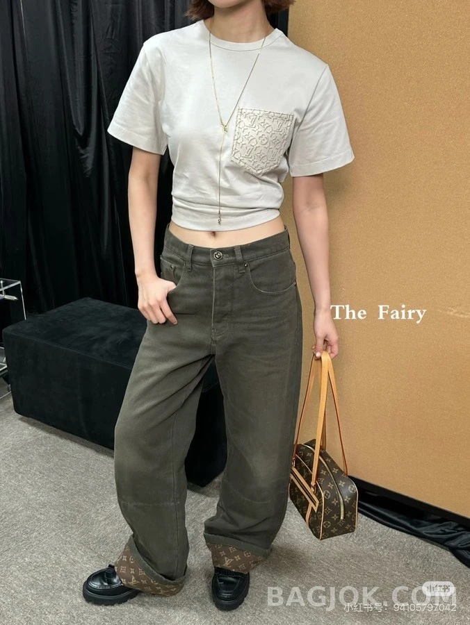 루이비통 루이비통 모노그램 커프스 스케이트보드 팬츠 상세 이미지