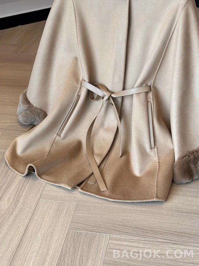 로로피아나 로로피아나 퍼 칼라 케이프 자켓 상세 이미지