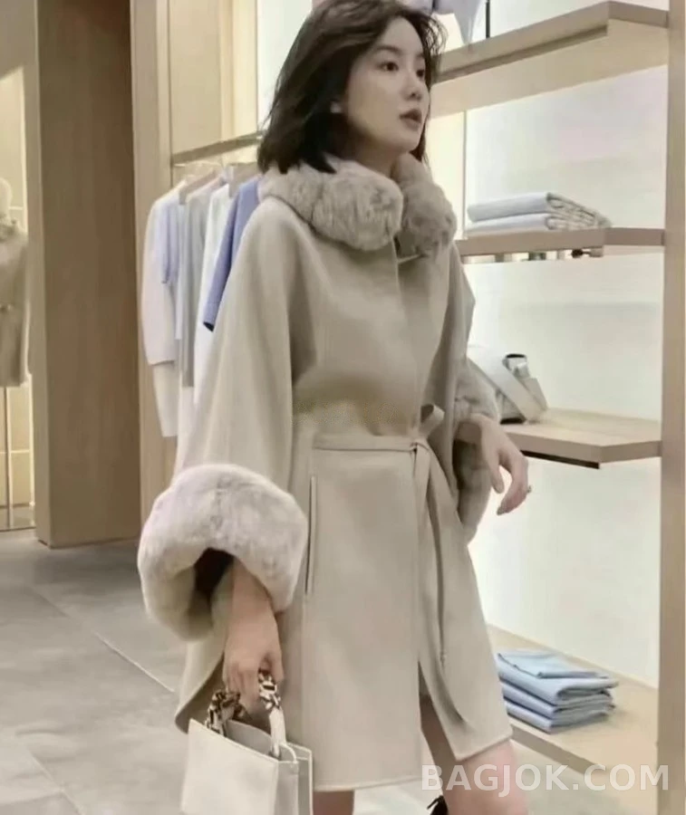로로피아나 로로피아나 퍼 칼라 케이프 자켓 상세 이미지
