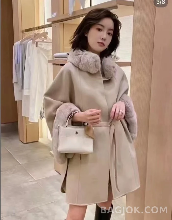로로피아나 로로피아나 퍼 칼라 케이프 자켓 상세 이미지