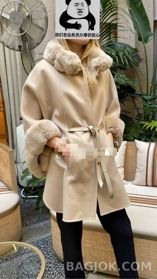 로로피아나 로로피아나 퍼 칼라 케이프 자켓 상세 이미지