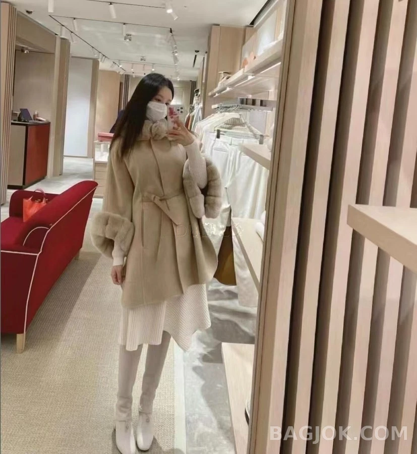 로로피아나 로로피아나 퍼 칼라 케이프 자켓 상세 이미지