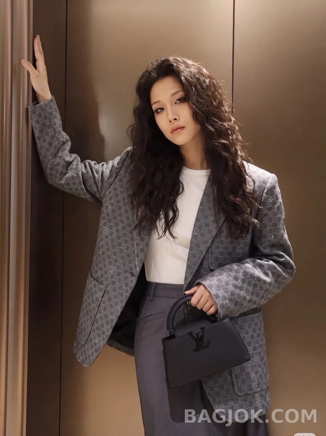 루이비통 루이비통 체크 패턴 싱글 블레이저 상세 이미지