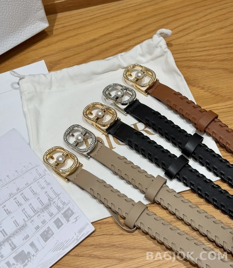 디올 디올 진주 스톤 벨트 상세 이미지