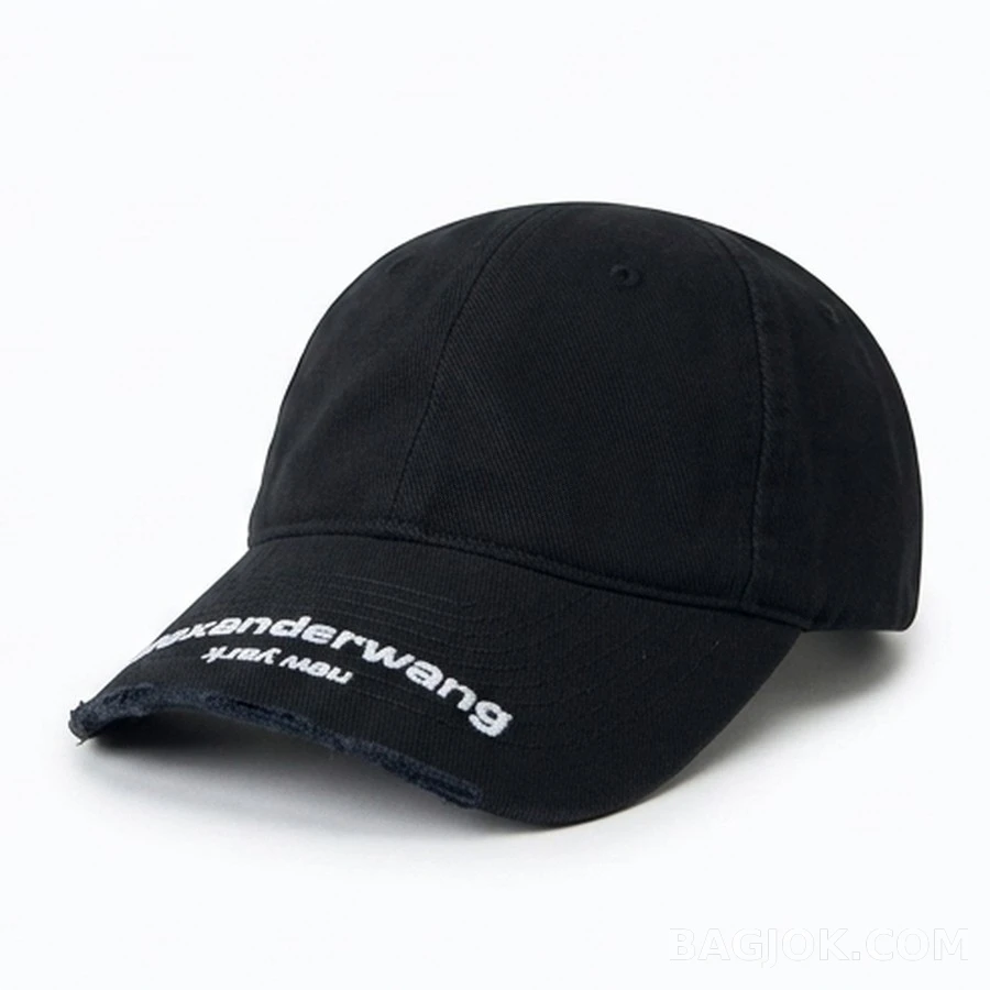 알렉산더 왕 알렉산더 왕 빈티지 로고 자수 야구모자 상세 이미지