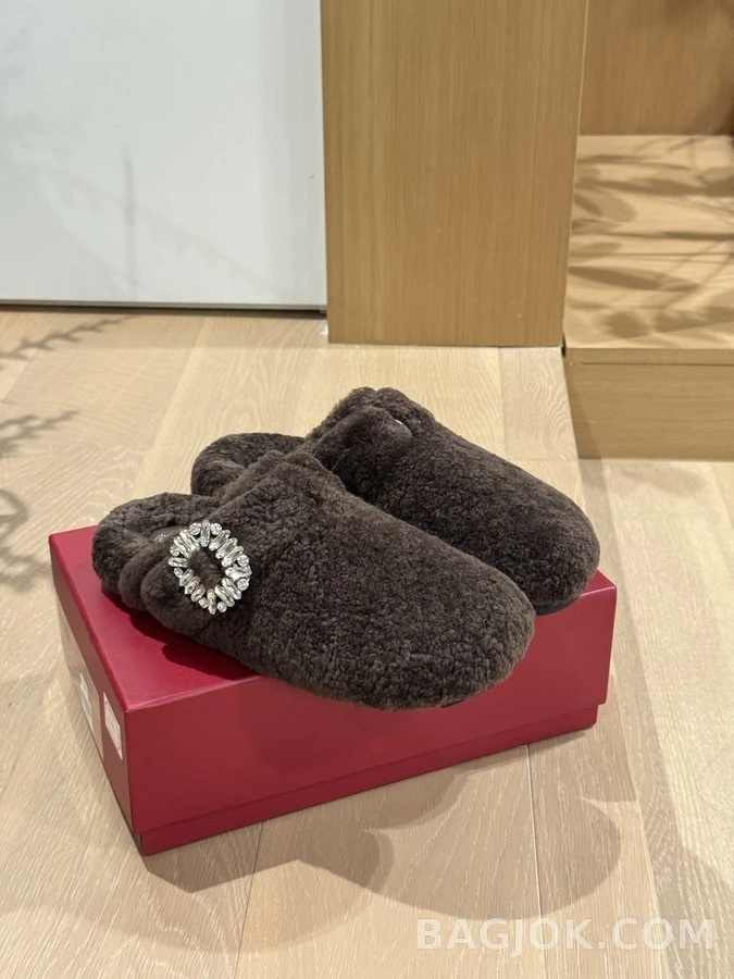 로저 비비에 로저비비에 수술 양모 버클 슬리퍼 상세 이미지