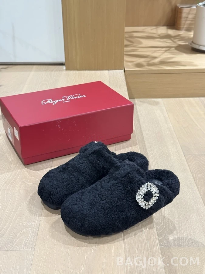 로저 비비에 로저비비에 수술 양모 반슬리퍼 상세 이미지