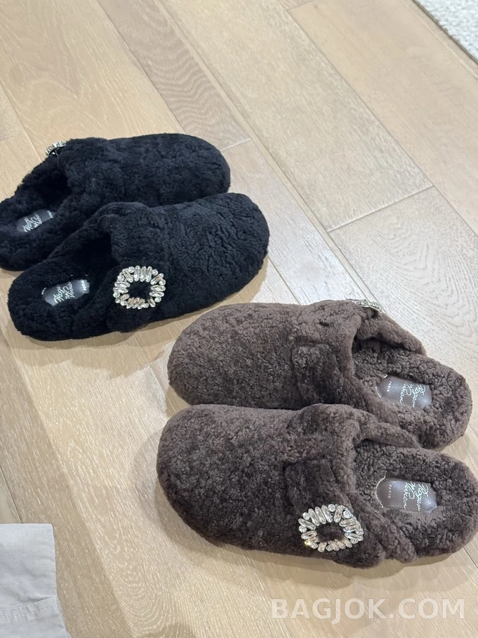 로저 비비에 로저비비에 수술 양모 반슬리퍼 상세 이미지