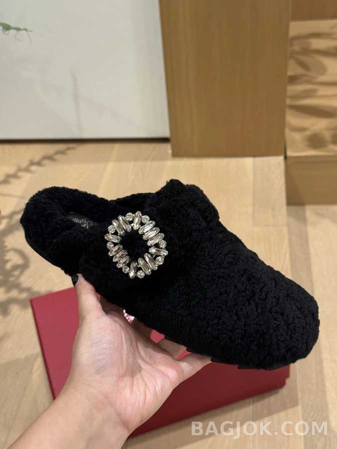 로저 비비에 로저비비에 수술 양모 반슬리퍼 상세 이미지