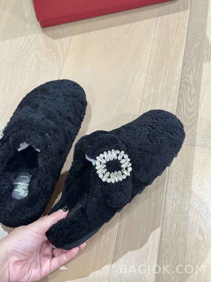 로저 비비에 로저비비에 수술 양모 반슬리퍼 상세 이미지