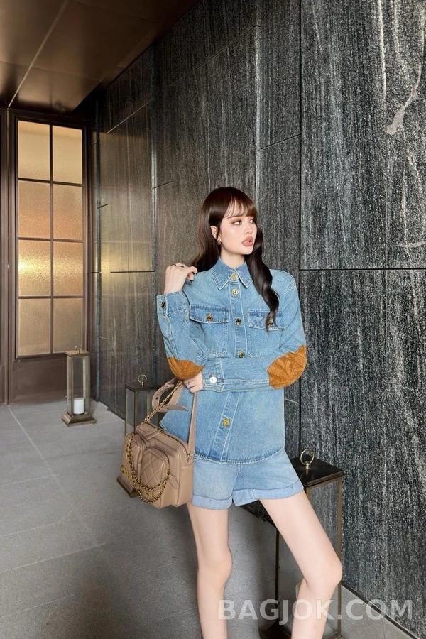 샤넬 샤넬 로고 데님 셔츠 상세 이미지