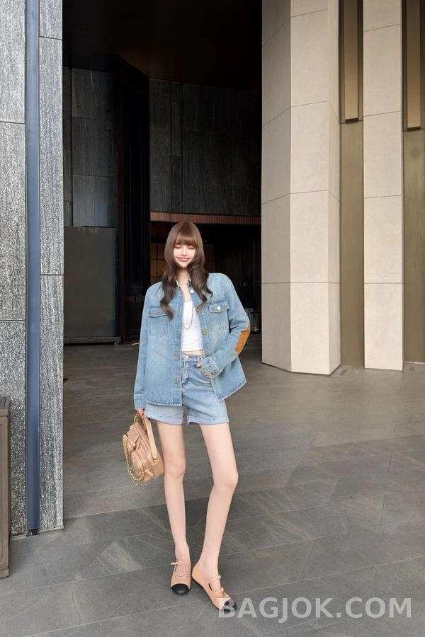 샤넬 샤넬 로고 데님 셔츠 상세 이미지