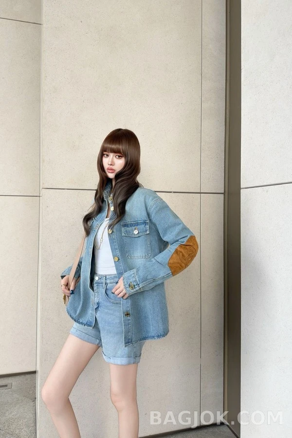 샤넬 샤넬 로고 데님 셔츠 상세 이미지