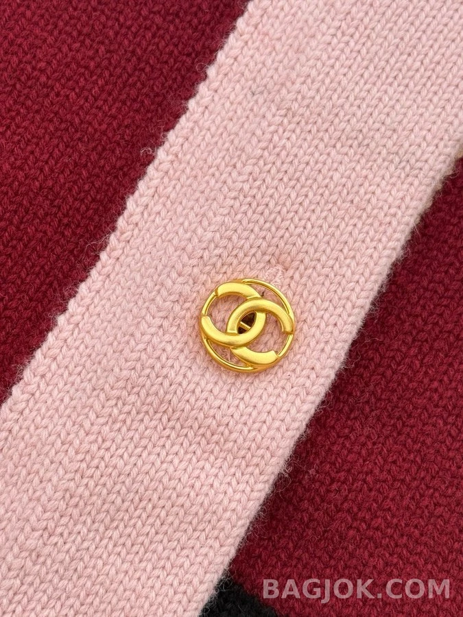 샤넬 샤넬 컬러 블록 니트 가디건 상세 이미지