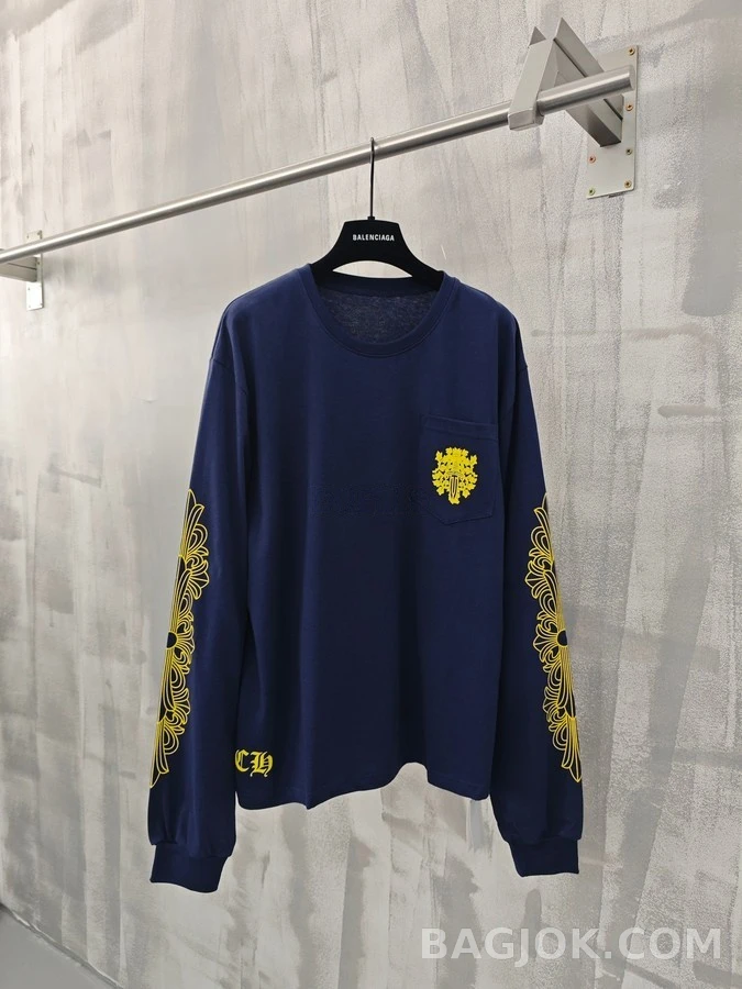 크롬하츠 크롬하츠 대거 크레스트 긴팔 티셔츠 상세 이미지
