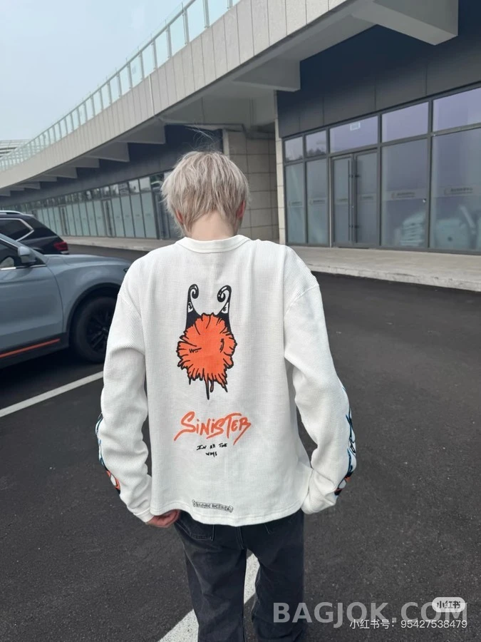 크롬하츠 크롬하츠 Matty Boy 화염 그래픽 긴팔 티셔츠 상세 이미지