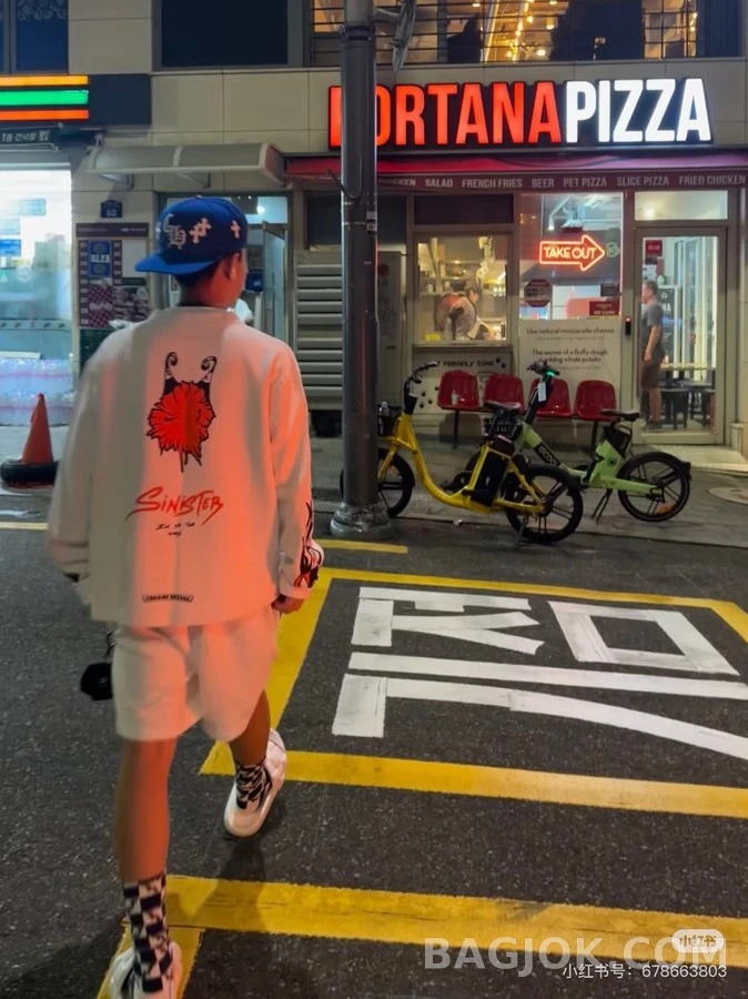 크롬하츠 크롬하츠 Matty Boy 화염 그래픽 긴팔 티셔츠 상세 이미지