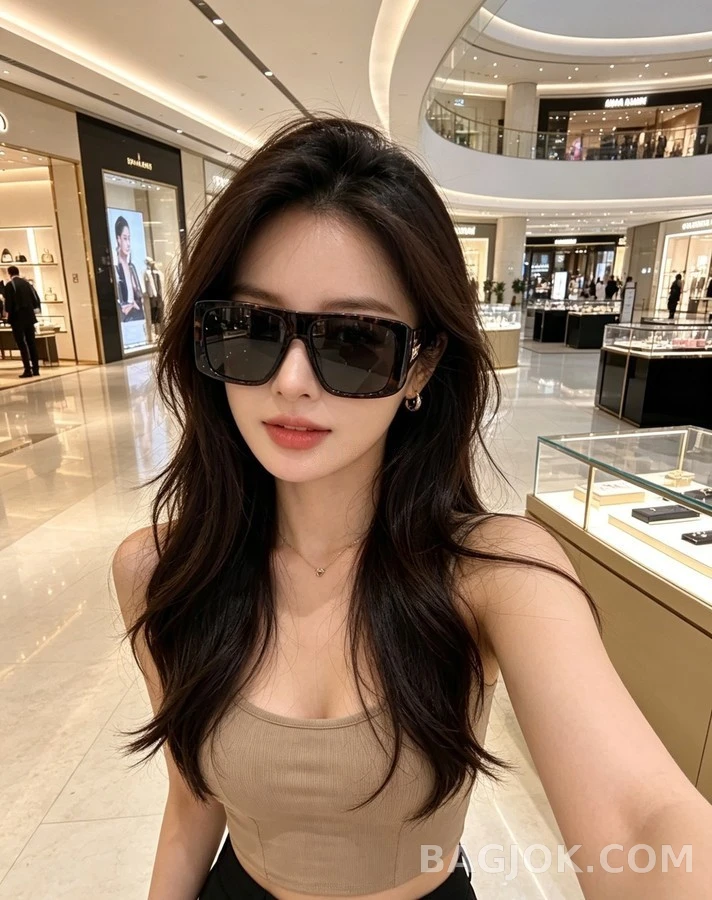 생로랑 세인트로랑 토터스쉘 스퀘어 선글라스 상세 이미지