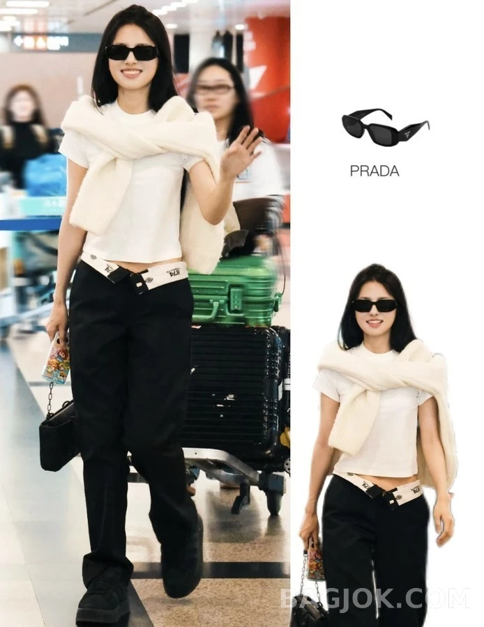 프라다 프라다 폴리곤 프레임 선글라스 상세 이미지