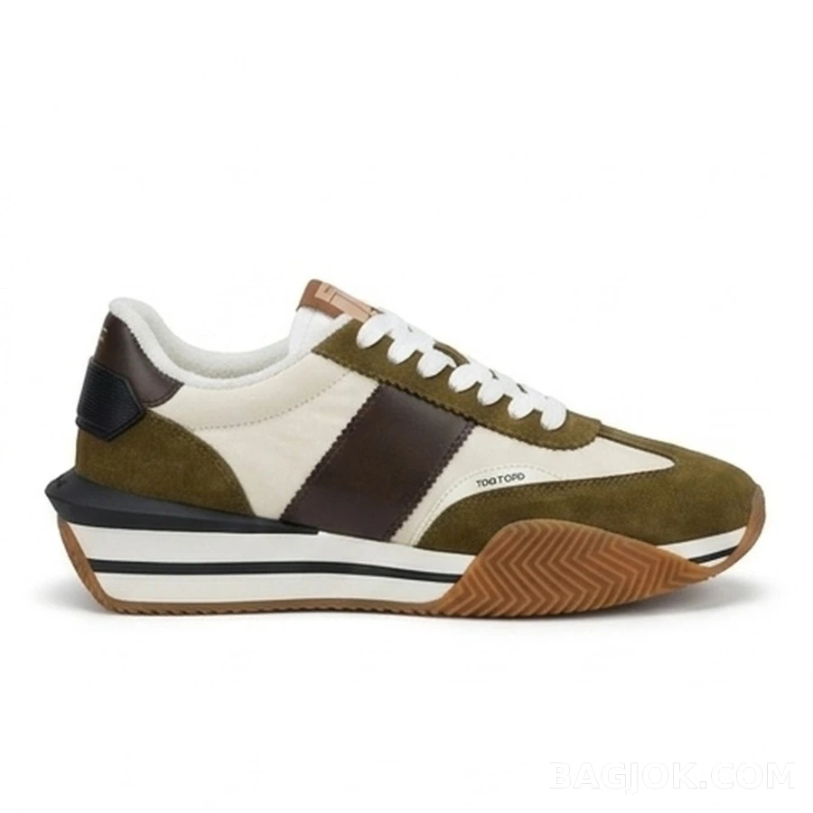 톰포드 컬러 블록 스웨이드 스니커즈_대표이미지