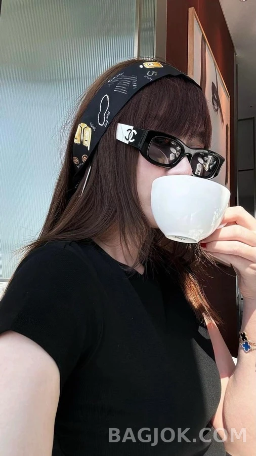 샤넬 샤넬 수제 컬러블록 선글라스 상세 이미지