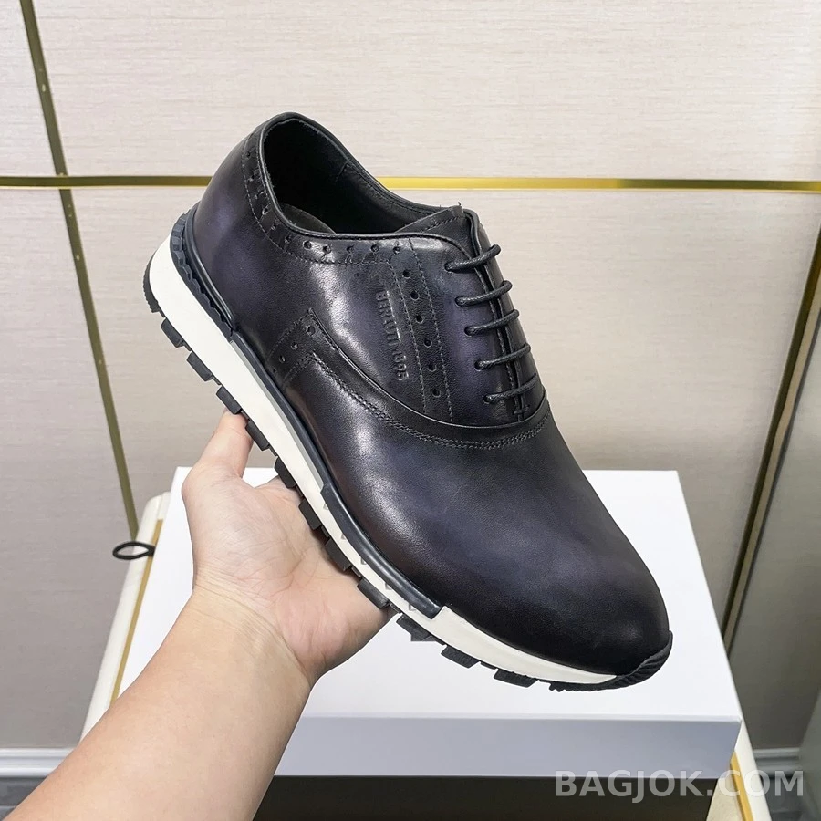 벨루티 벨루티 페티나 가죽 스니커즈 상세 이미지