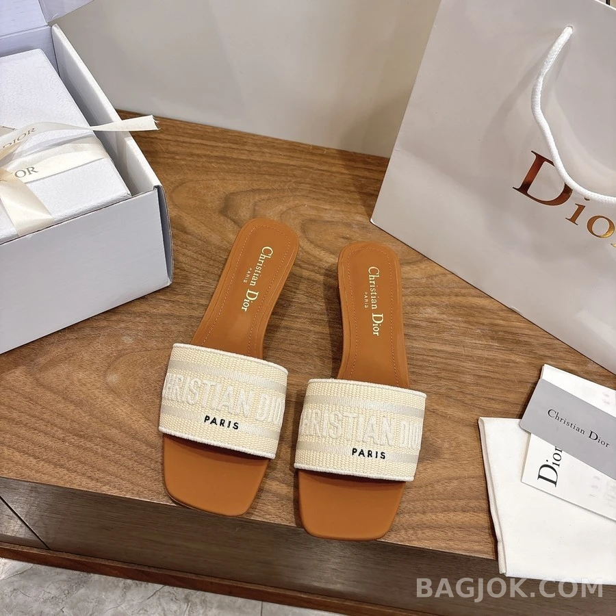 디올 디올 Dway 레터링 블록힐 샌들 상세 이미지