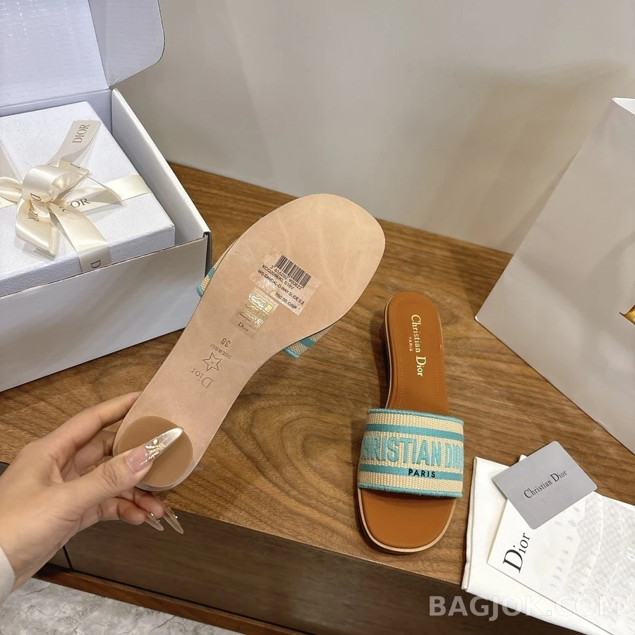 디올 디올 Dway 스트라이프 뮬 상세 이미지