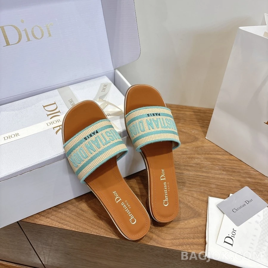 디올 디올 Dway 스트라이프 뮬 상세 이미지