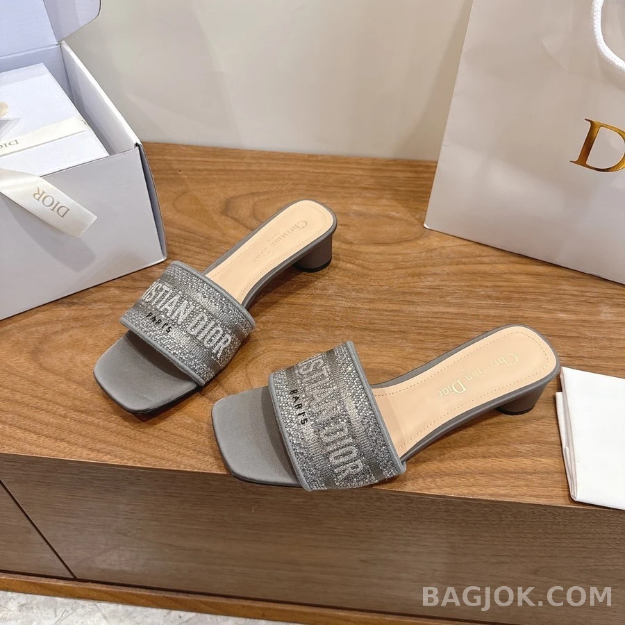 디올 디올 Dway 크리스탈 로고 뮬 상세 이미지