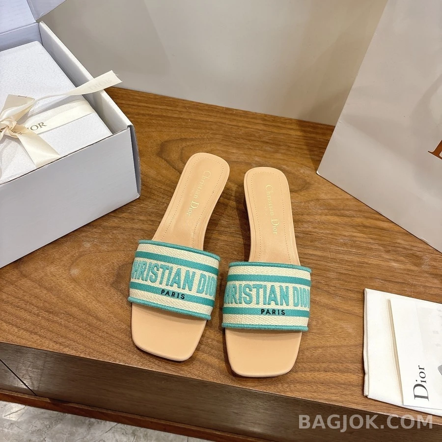 디올 디올 Dway 스트라이프 로고 샌들 상세 이미지