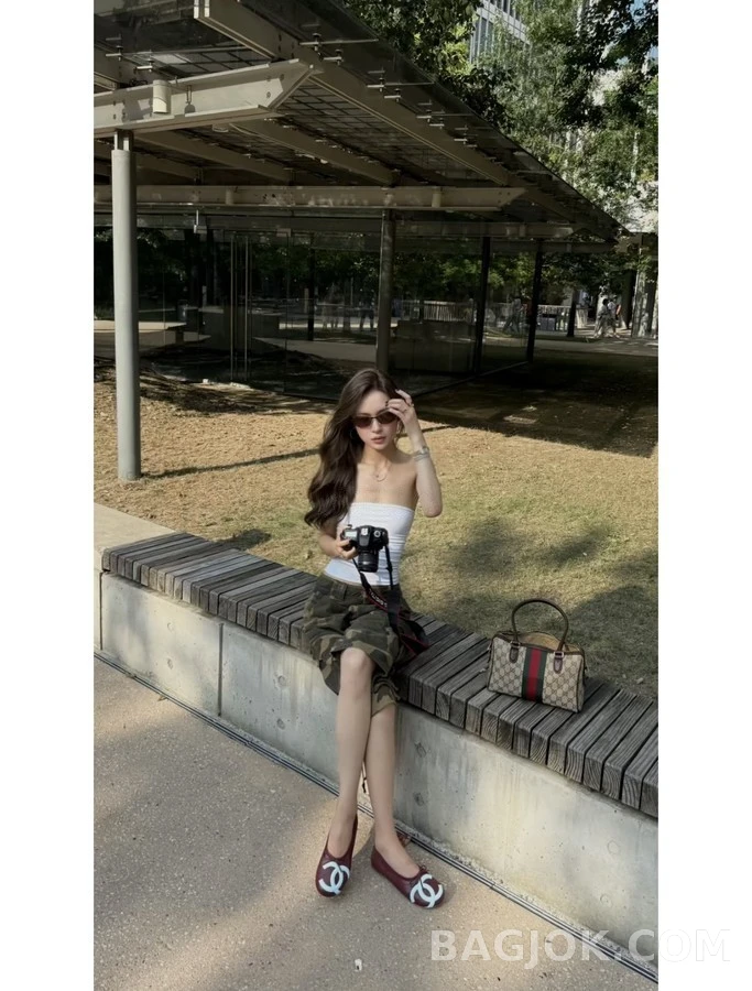 샤넬 샤넬 캉봉 로고 퀼팅 플랫 상세 이미지