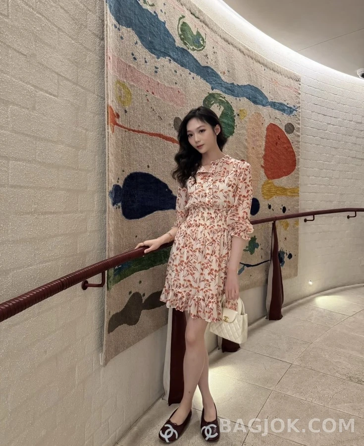 샤넬 샤넬 캉봉 로고 퀼팅 플랫 상세 이미지