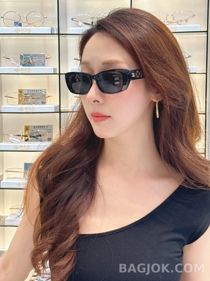 샤넬 샤넬 퀼팅 안경테 상세 이미지