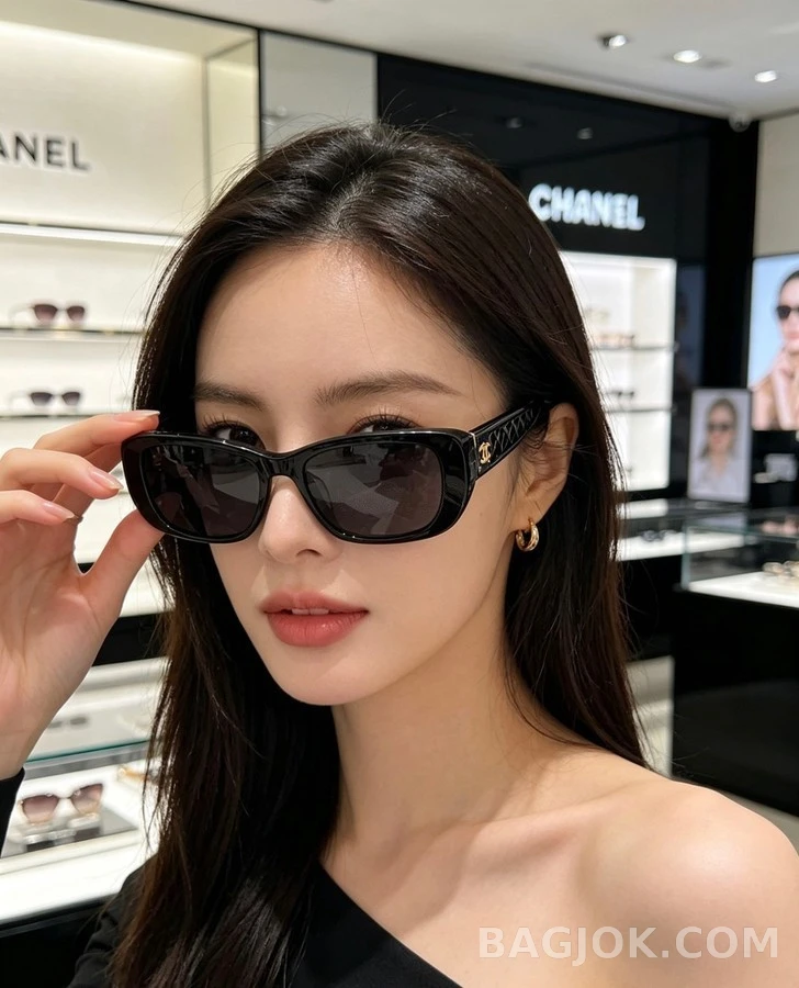 샤넬 샤넬 퀼팅 안경테 상세 이미지