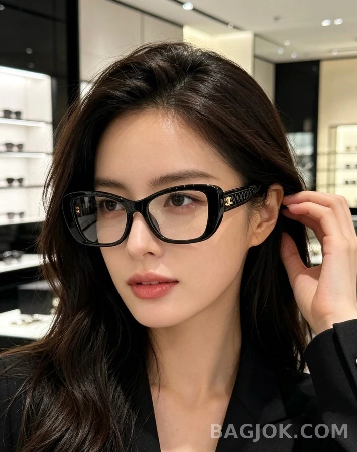 샤넬 샤넬 퀼팅 안경테 상세 이미지