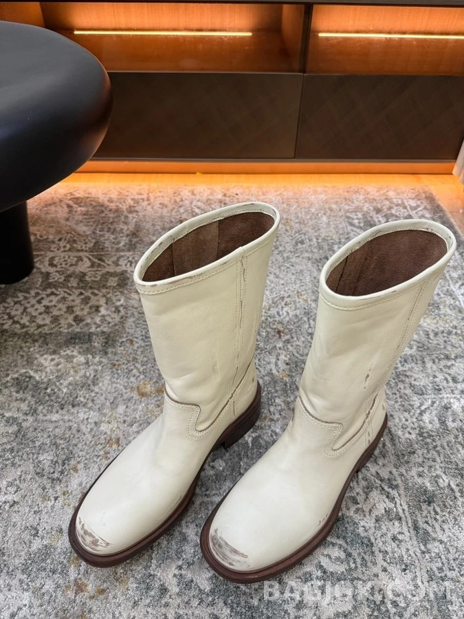 프라다 프라다 복고풍 롱 부츠 상세 이미지